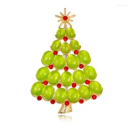 Broches Kerstboombroche Sfeervolle Retro Anti Fading Sieraden Accessoire