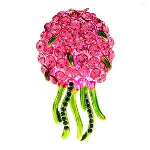Broches Cindy Xiang Rhinestone Pitaya -kwallen voor vrouwen Fruit Pin Email Fashion Sieraden Hoge kwaliteit Aankomst 2024