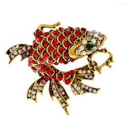 Broches CINDY XIANG tendance strass poisson pour femmes mignon mer Animal broche broches fête décontracté manteau bijoux accessoires cadeau