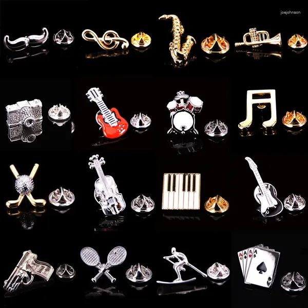 Brooches Musique chic Brooch Sports Poker inoxydless Copper Party Show Catte Pin Boun Ball Balma