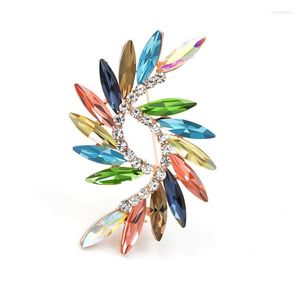 Broches en cristal de Style coloré pour femmes, Design Simple de printemps, bijoux à la mode, accessoires de mariage