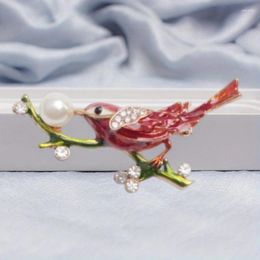 Broches créatives de branche d'oiseau ramification de perle de perle