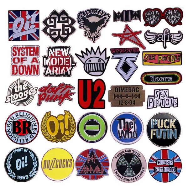 Brooches Creativity Punk Band Badge Rock Musique Rock Personnalité Broche Broche Fan Decorative Trinket Clothing Pin ACCESSOIRES ACCESSOIRES MÉDAL