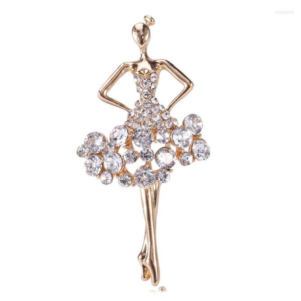 Broches Ventes transfrontalières Broche Ensemble Tarière Ballet Fille Tempérament D'accessoires De Vêtements De Haute Qualité Pin Corsage