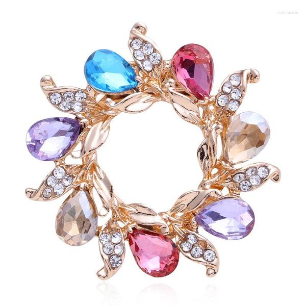 Broches Cristal Guirlande Pour Femmes Clip Foulards Attache Foulard En Soie Boucle Bnauqet Bijoux De Mariage Vêtements Costume Sac Accessoires