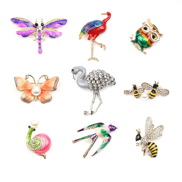 Broches animaux mignons peinture métal papillon Scorpion oiseau belles femmes épinglette poitrine Corsage Badges cadeau pour hommes accessoire