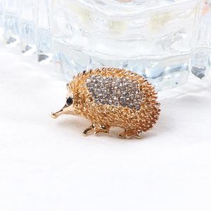 Broches schattige gouden egel hedgehog broche mode daisy dames dieren sieraden lol winterontwerp hoge kwaliteit 2022