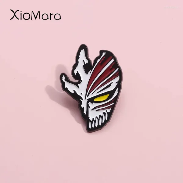 Brooches Death God Kurosaki Ichigo Masque Émaies Emais Personnages personnalisés Personnages Badges de revers Gift Bijoux Punk pour les fans Amis