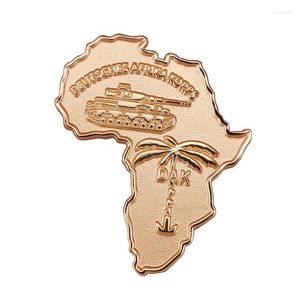 Broches Deutsches Afrika Korps épinglette afrique carte insigne WW II allemagne bijoux militaires