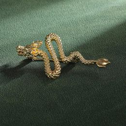 Broches Dragon Rapel Pin voor vrouwen Stijlvol 3D Chinese Zodiacs Theme broche pins ornament