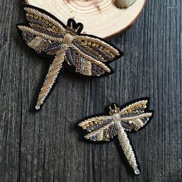 Broches Dragonfly Silk Insignia Buiter Hand - Accesorios de ropa bordados Cable de alfiler