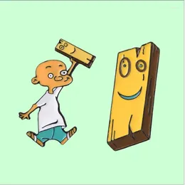 Broches Ed Edd en Eddy Pins Air Jonny Plank Ema Lapel Badge Anime Cartoon jeugd sieraden jas Groothandel