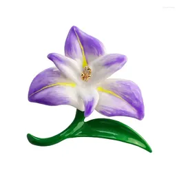 Brooches Elegant Game Impact Artefact Guardian's Flower Brooch for Women Light Luxury ENAMEL ACCESSOIRES DU TARGAN