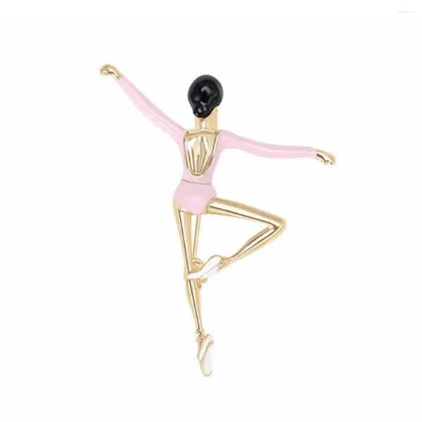 Broches émail danse Ballet fille pour femmes 2 couleurs disponibles mode dame broche accessoires de mariage