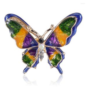 Broches émail multicolore broche papillon broche personnalisé revers Badge insecte fête vêtements robe bijoux cadeaux pour amis