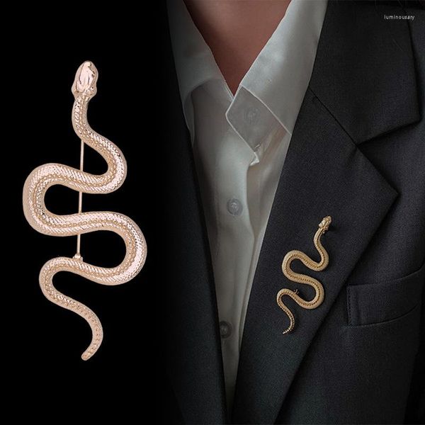 Broches Européen Américain Exagéré Python Broche Homme Femmes Zodiaque Serpent Commerce Extérieur En Gros