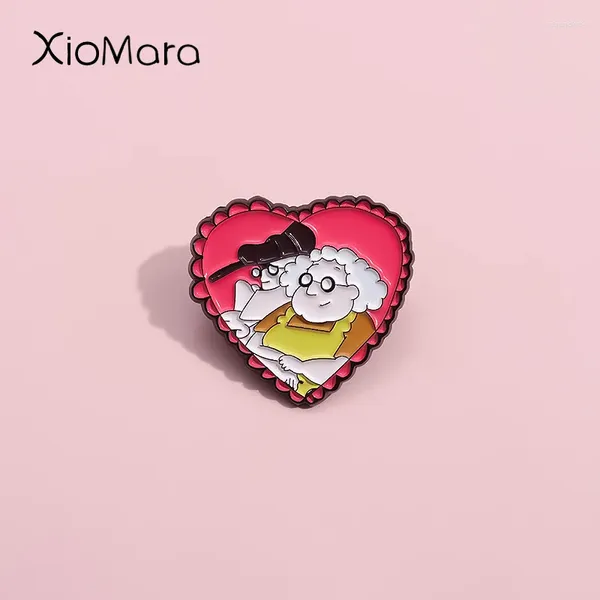 Broches Eustace y Muriel, alfileres esmaltados, insignias de solapa de animación de comedia familiar personalizadas, regalo de joyería de dibujos animados para niños y amigos