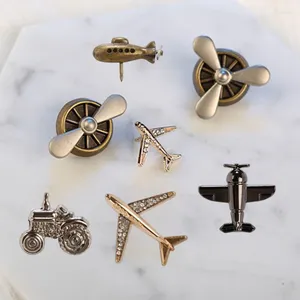 Brooches Aircraft en alliage de mode pour femmes hommes mini-bornes à revers métal