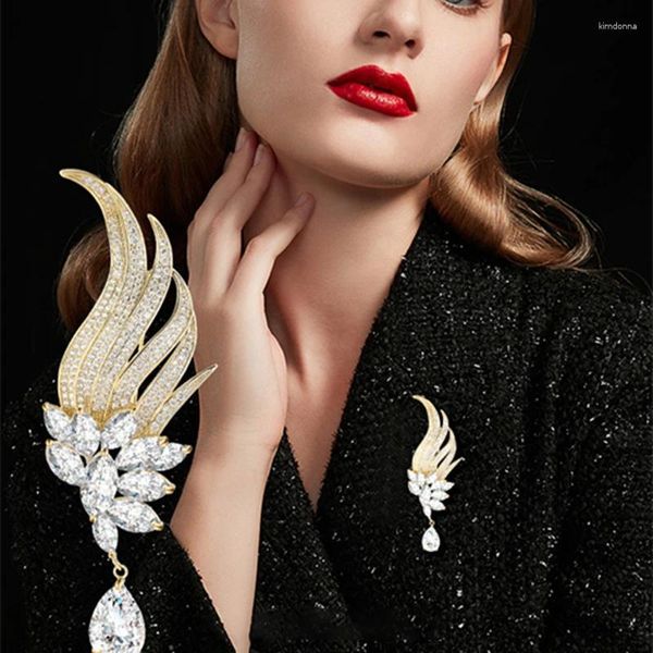 Brooches Fashion Angel Tear Feather For Women Vêtements Coat Bijoux Party Accessoires Cadeaux