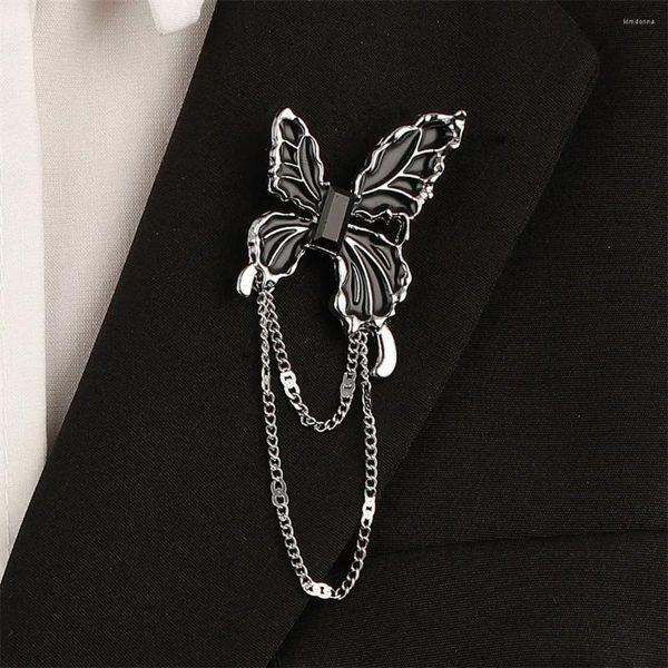 Broches Fashion Butterfly Broche para hombres Camisa vintage Collar de collar Lapa de libra Pins de bricolaje Accesorios de joyas Regalos