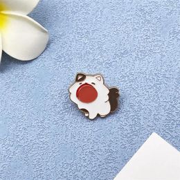 Broches Mode Fun Kitty métal émail broche dessin animé mignon créatif personnalité petit Animal Badge accessoires broche cadeau pour enfants
