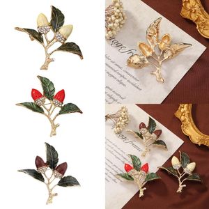 Broches mode noisette broche émail broche vêtements robe écharpe décoration revers pour mariage/Banquet/fête T8DE