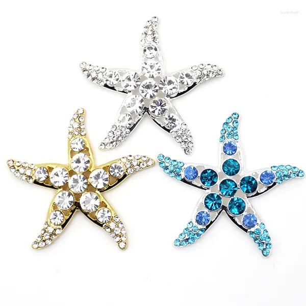 Broches accessoires de bijoux de mode broche étoile en strass bouton arrière plat