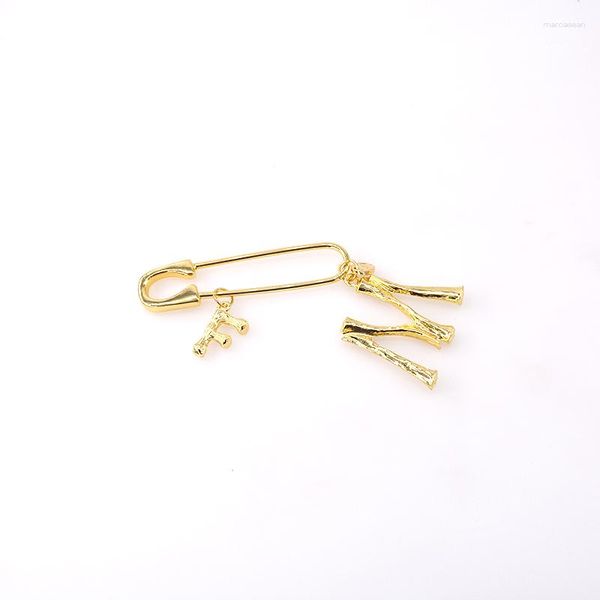 Broches bijoux de mode broche de lettre élégante pour les femmes Blouse châle Clip