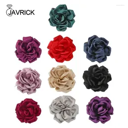 Broches Fashionable Big Flower Pin para mujeres Fabrica Rose Brooch Elegant Party Accessory