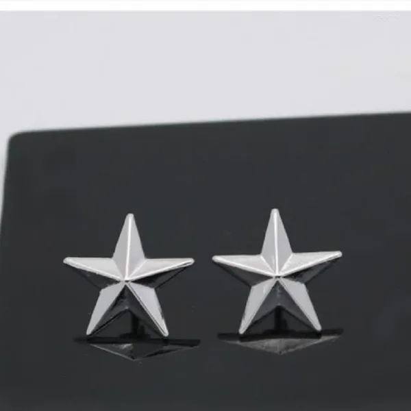 Broches Estrella de cinco puntas Pin de solapa Collar Esquina Mujeres Hombres Pentagrama Broche Insignia Clip para camisa Vestidos Mochila Adorno