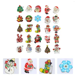 Broches clignotantes de Noël à LED pour cadeaux de fête