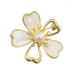 Brooches Flower Suit Coat Pin Elegant Pearl for Women Women Luxurious Alloy Jewelry épingles de mariage Corsage Fashion