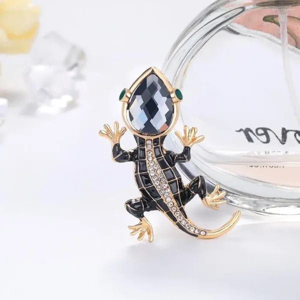 Broches pour femmes mignonnes gecko lézard bijoux animaux épingles à revers accessoires de mode broche