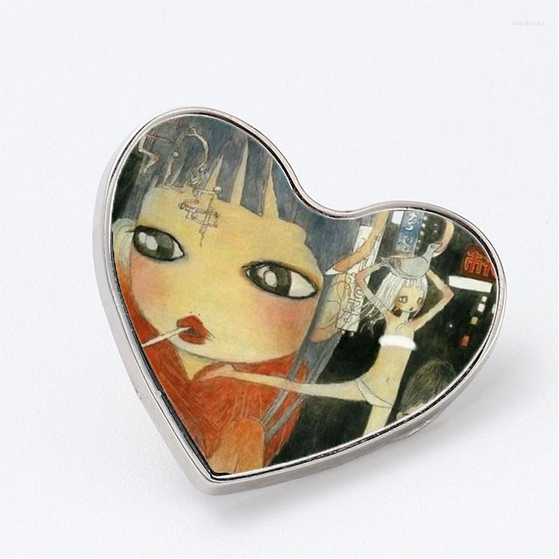 Brooches Funny Aya Takano Graphics Shirt Ywn Pin Jewelry Accessory Customize Brooch Fashion Lapel Badges
