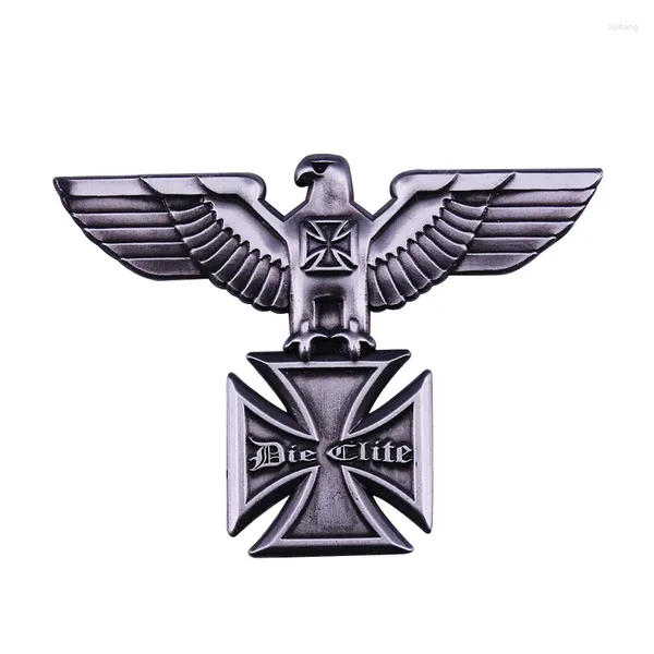 Broches aigle allemand avec insigne de médaille croisée, accessoires rétro allemands