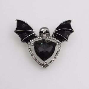 Broches Halloween Gothic Punk Skull Bat Corsage Pin Pins rugzak kleding Rapel Fun Badge sieraden cadeau