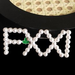Broches faites à la main de haute qualité perle blanche FXXI broche pour bijoux pour femmes