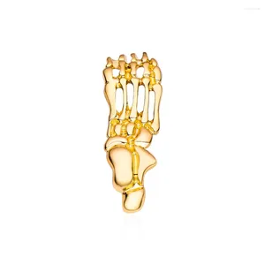 Broches Harong classique pied os couleur or broche anatomie médicale broche revers métal Badge pour médecin infirmière fête bijoux cadeau