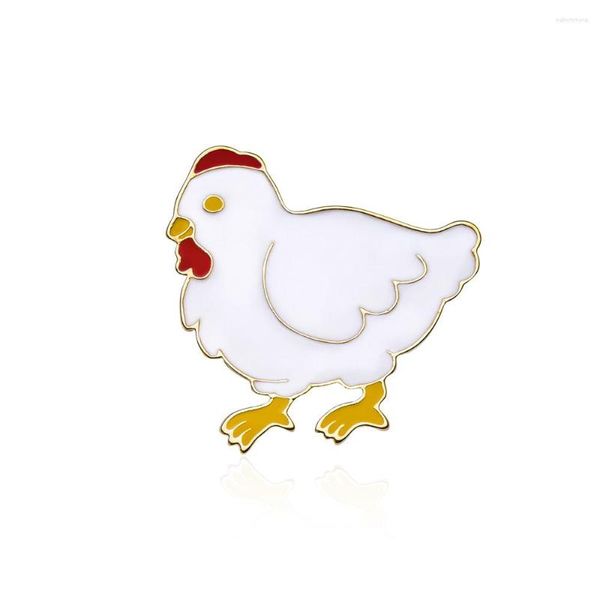 Broches Harong en émail, coq mignon, bijoux animaux à la mode, Jeans en Denim, cadeaux à revers pour enfants et amis