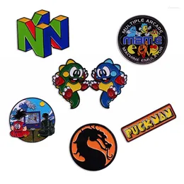 Broches Hoge Kwaliteit Arcade Games Emaille Pins Fun Vechten Koning Badges Broche Revers Kids Schooltassen Sieraden Accessoires