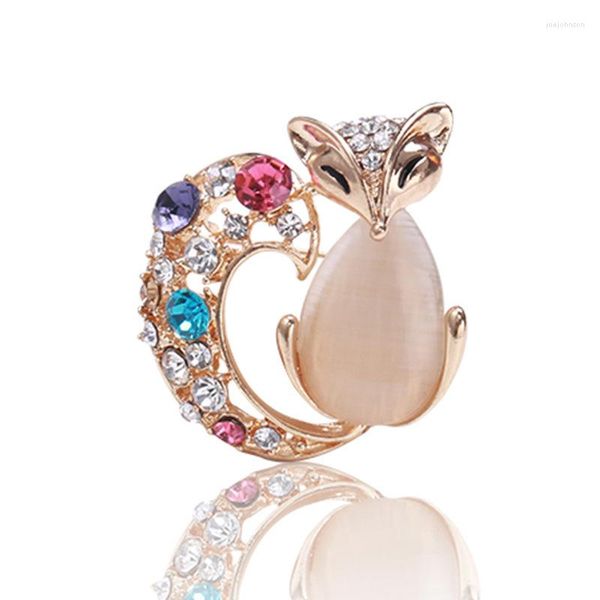 Broches haute qualité mignon Rhinstone pour femmes Animal opale broche cristal fête manteau robe vêtements bijoux accessoires