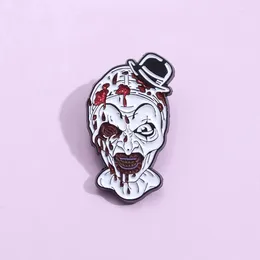 Brooches Horror Movie personnage Clown Enamel Pin Halloween Decoration Badge pour vêtements Punkpack Punk Gothic Jewelry épingles