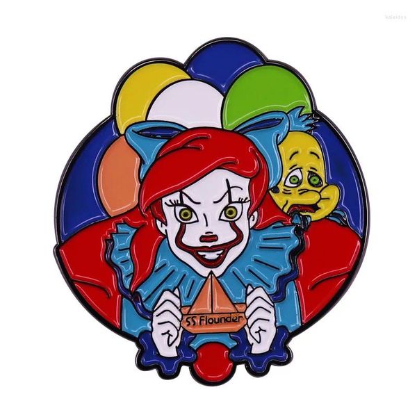 Brooches Horror Movie Clown Emor Sping Abel pour vêtements sur sac à dos Badge Badge Bijoux Decoration Cadeaux Friend