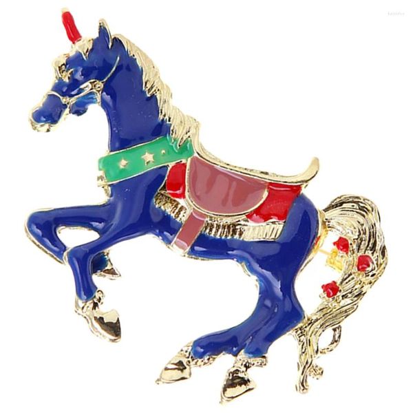 Brooches Horse Brooch Ami Cadeau Abougure Pin de revers esthétique Amains Animaux Sac à dos Alloy Zinc Cadeaux