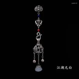 Broches Imitatie Tian Jade Karper Opera Lotus Cheongsam Lappet Hanger Retro Etnische Stijl Oude Chinese Kleding Accessoires
