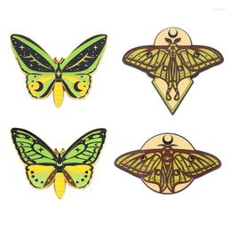 Broches Insect Animal Series Alloy Broche Exquise Luminous Butterfly Form Email Groothandel en Rapel Pins