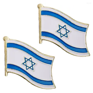Broches drapeau israélien broche créative esthétique ornementale bijoux élégants en alliage de fer pour sac à dos sac à bandoulière vêtements