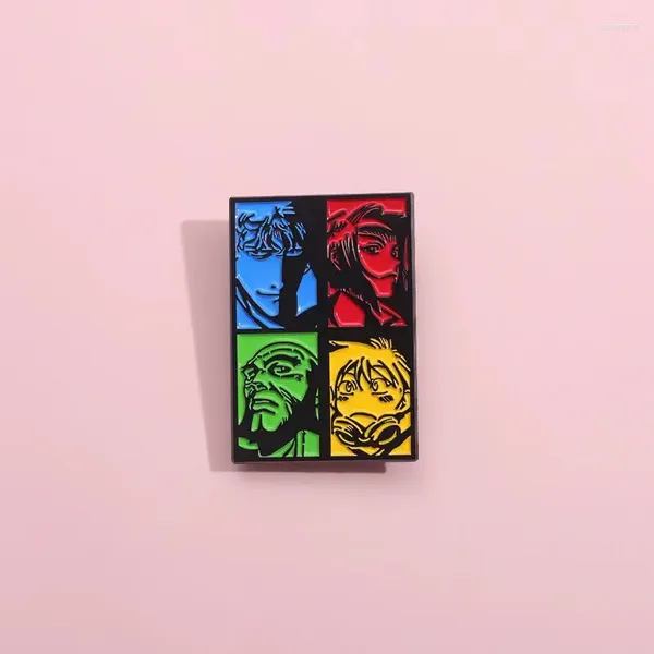 Broches Personaje de anime japonés Pin esmaltado Broche para niños Joyería Amigos Solapa Placa de metal Hombres Mochila Colección de regalos al por mayor