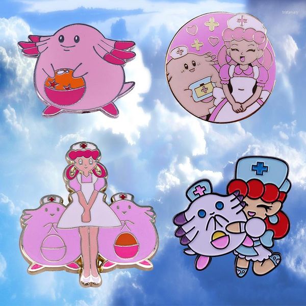 Broches Jeu de dessin animé Kawaii Épingles en émail Travailleurs de la santé Infirmières Cadeaux