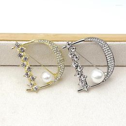 Brooches Korea Fashion Fashion Brooch Rhingestone Imitation Pearl broches pour les femmes à coudre pour femmes